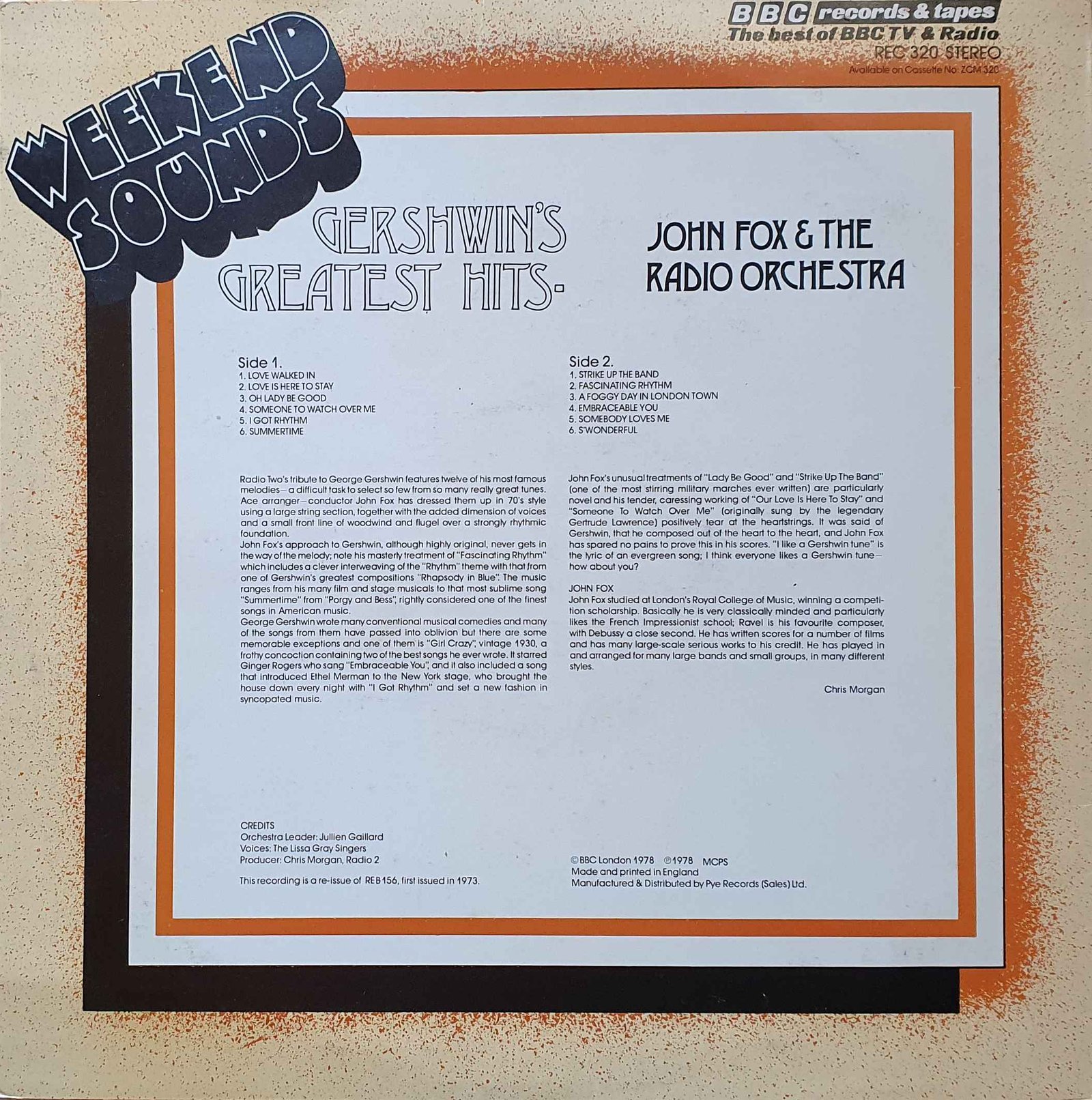 Back cover of REC 320